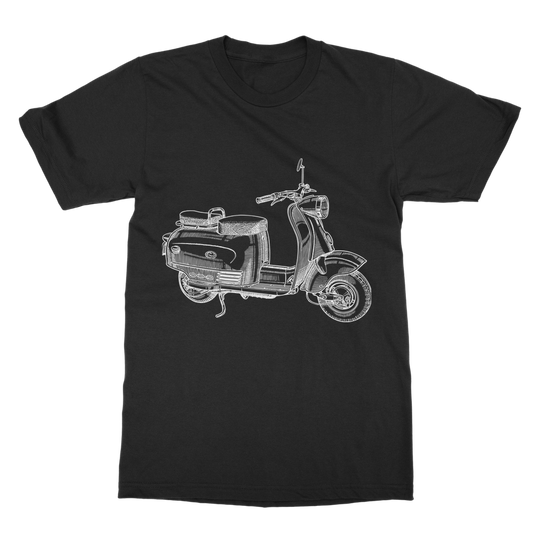 Vespa Scooter Casual T-Shirt - Trendway