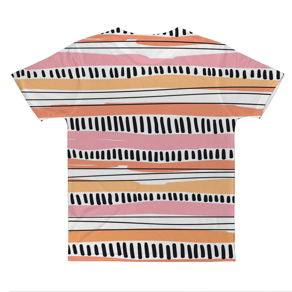 Stripes Pattern Classic Sublimation Adult T-Shirt